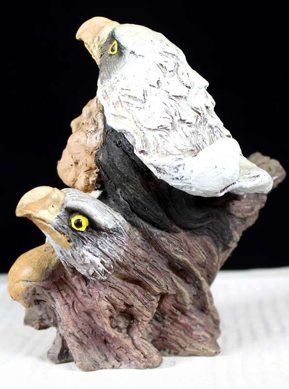 Native American Figurine Warrior With Eagle Headgear