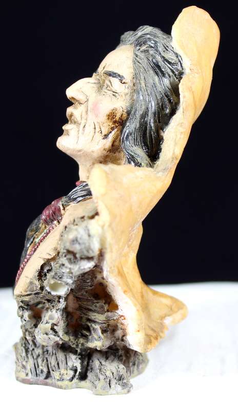 Native American Figurine Warrior With Feather Headgear