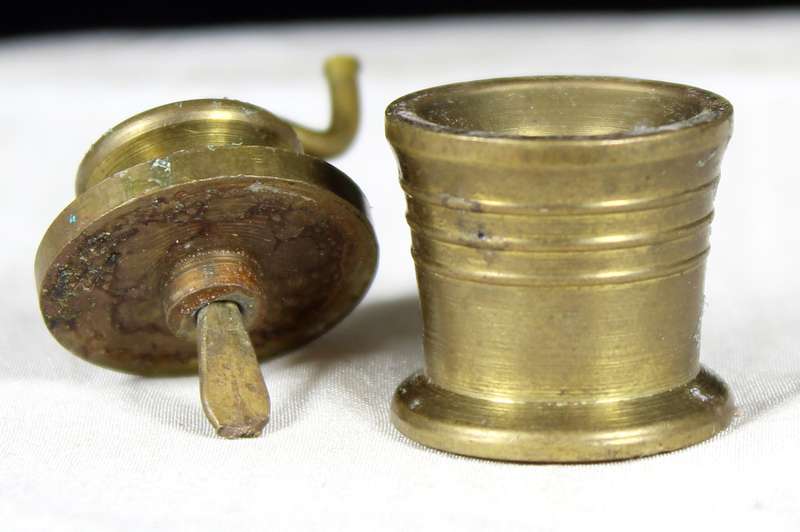 Miniature Brass Butter Churn