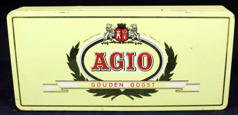 Vintage Cigarette Tin - Agio Gouden Oogst