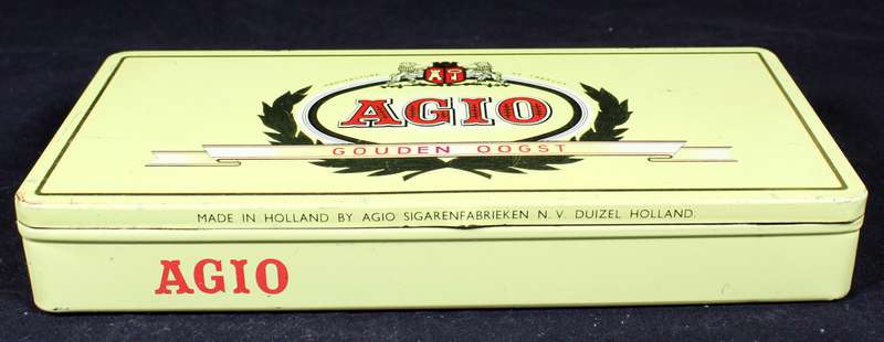 Vintage Cigarette Tin - Agio Gouden Oogst