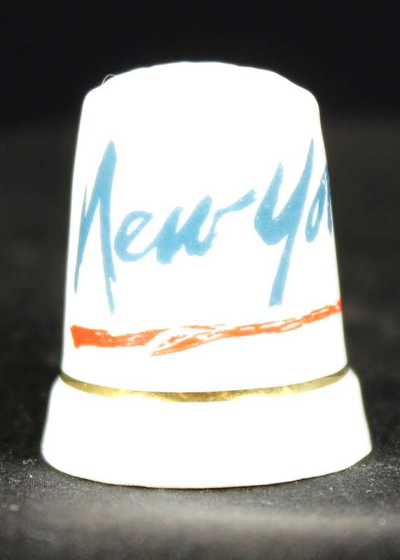 Porcelain Thimble - New York