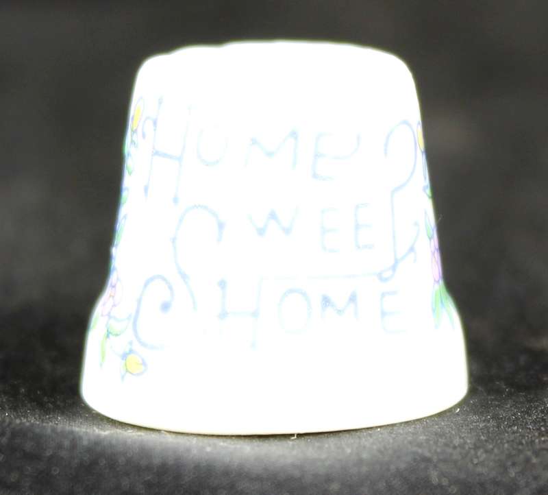 Porcelain Thimble - Home Sweet Home