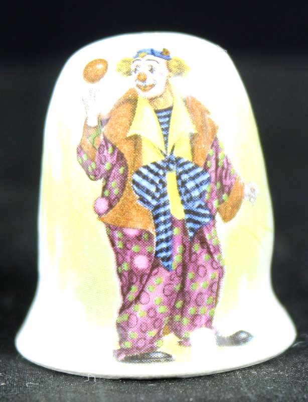 Porcelain Thimble - Clown