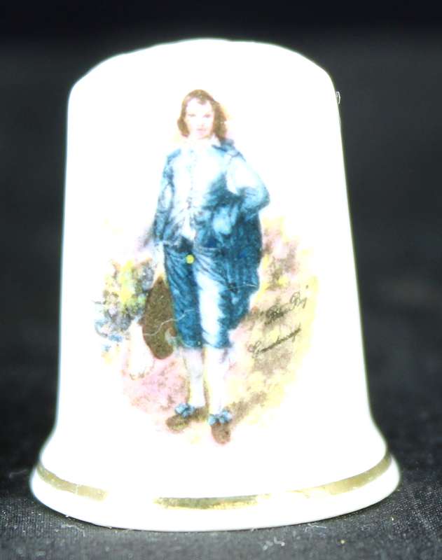 Porcelain Thimble - The Blue Boy