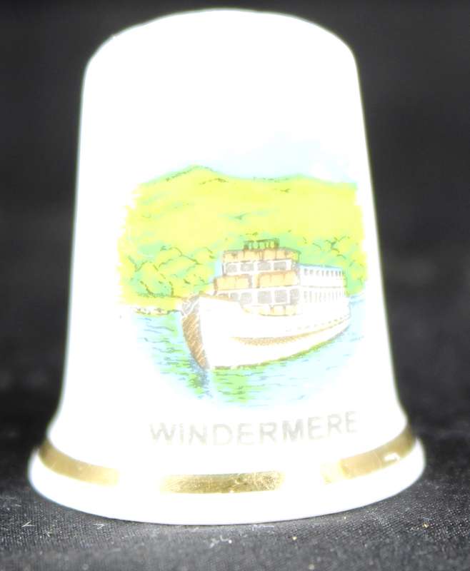 Porcelain Thimble - D.M. Gould - Windermere