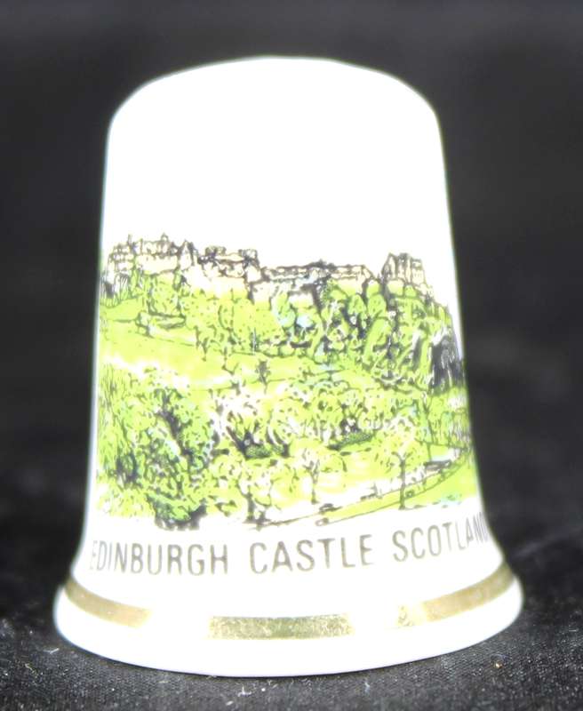 Porcelain Thimble - Edinburgh Castle Scotland