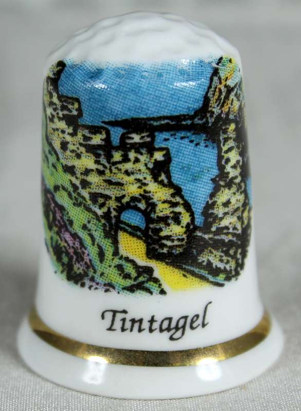 Bone China thimble - Tintagel