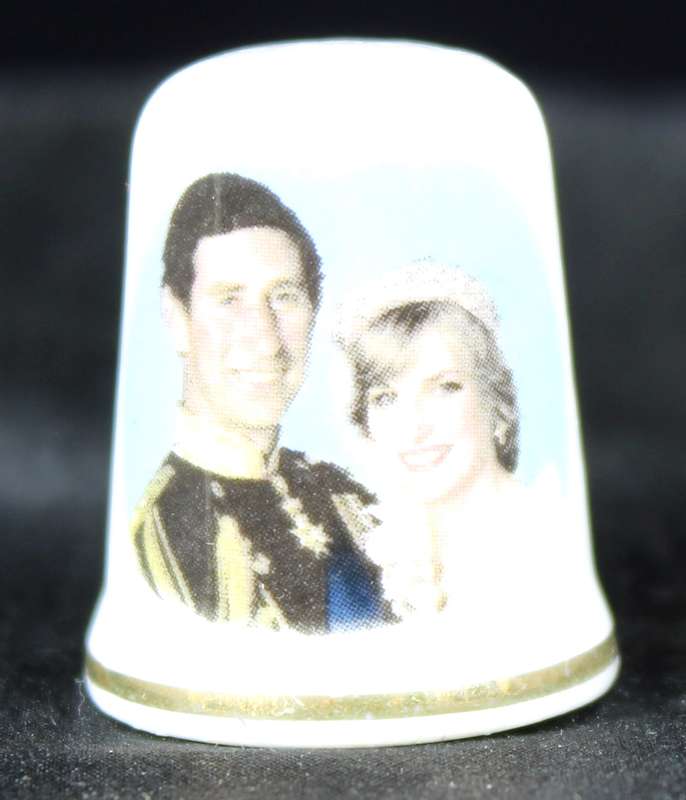 Royalty Thimble - St George - Prince & Princess of Wales