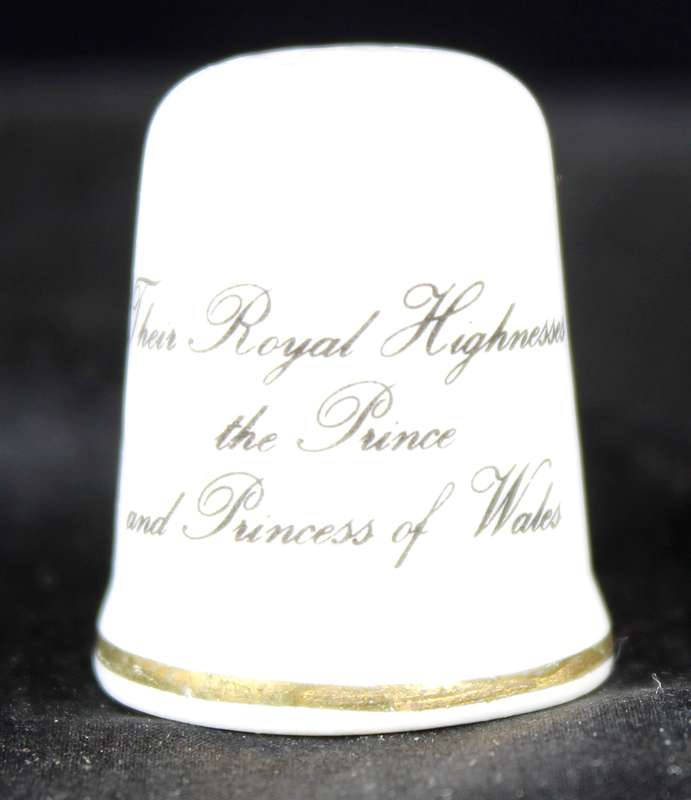 Royalty Thimble - St George - Prince & Princess of Wales
