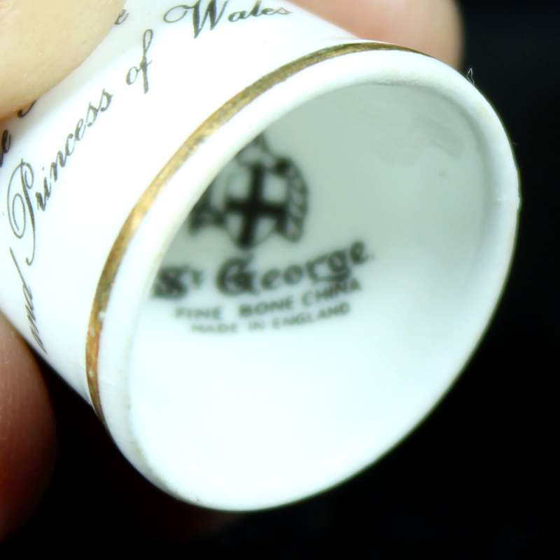 Royalty Thimble - St George - Prince & Princess of Wales