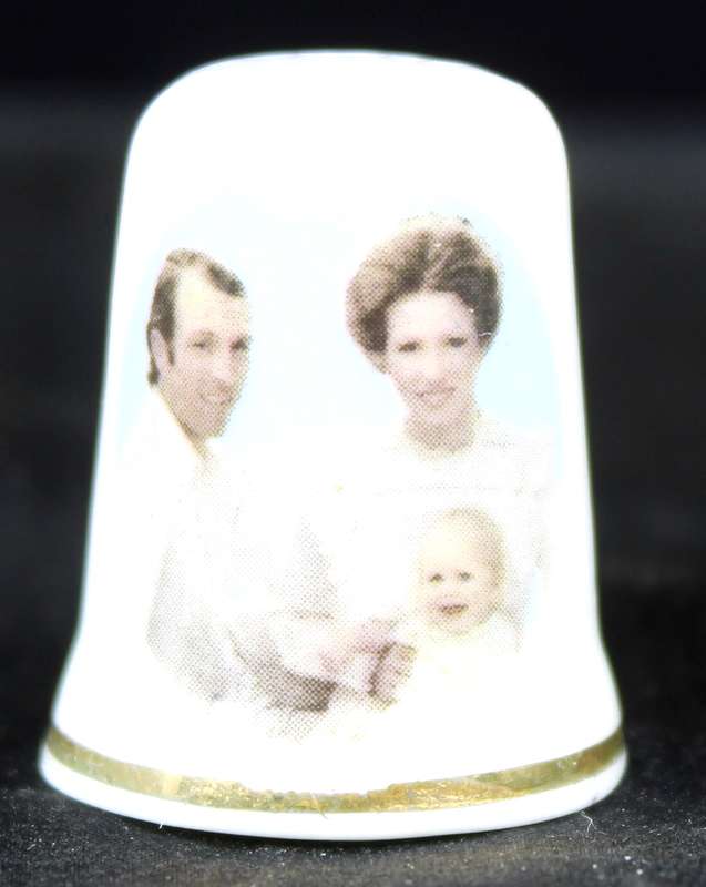 Royalty Thimble - St George - Princess Anne & Phillips Family