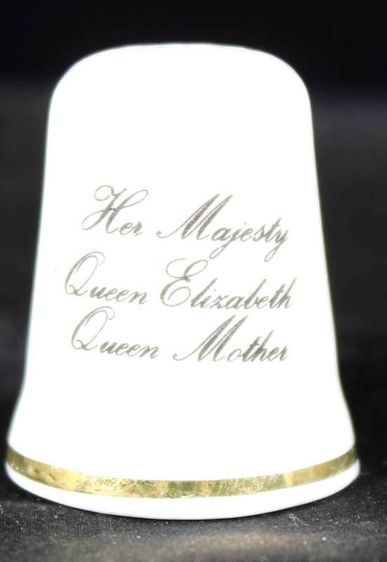 Royalty Thimble - St George - Queen Mother