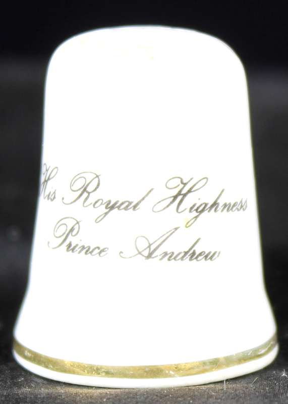 Royalty Thimble - St George - Prince Andrew
