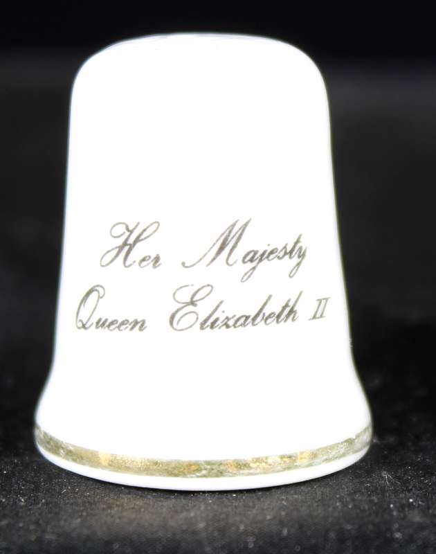 Royalty Thimble - St George - Queen Elizabeth II