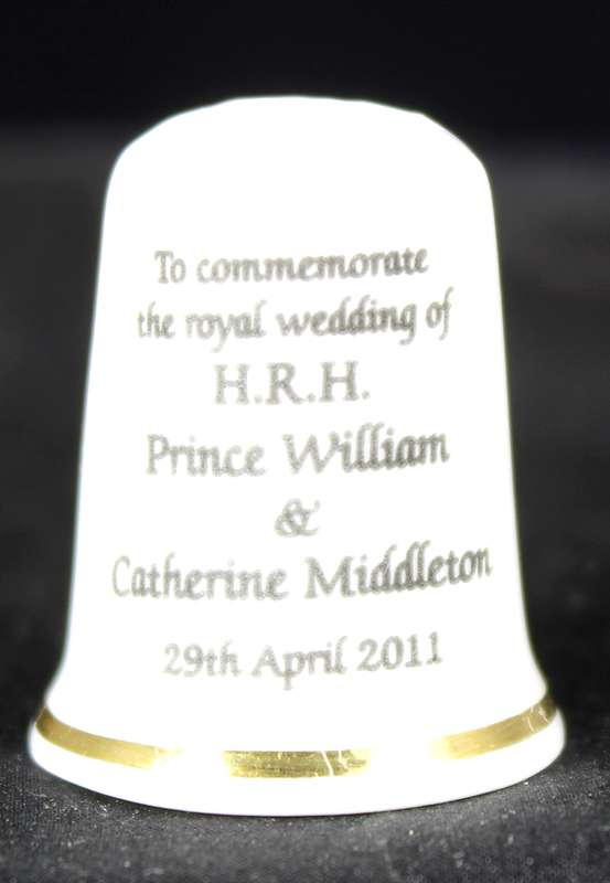 Royalty Thimble - Prince William & Kate Middleton
