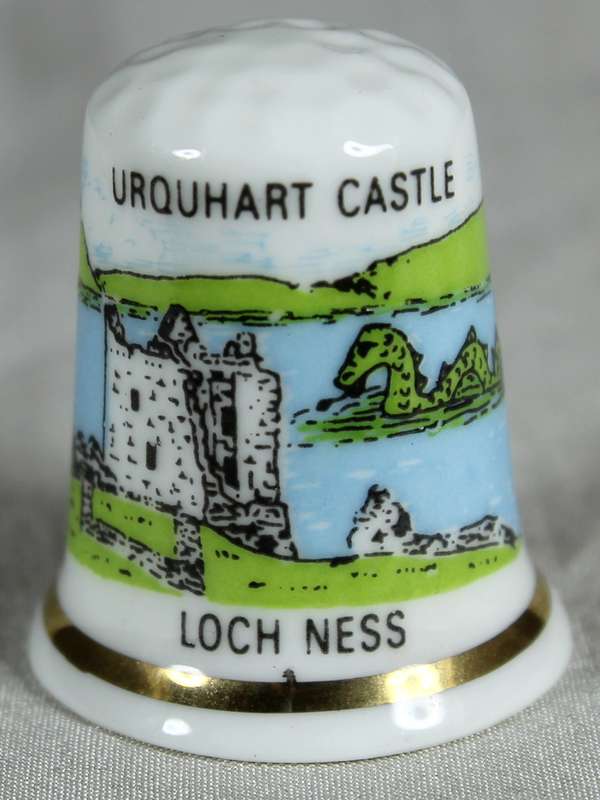 Bone China thimble - Urquhart castle - Loch Ness