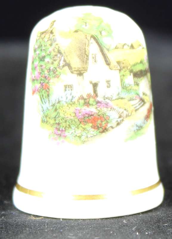 Porcelain Thimble - Johnson - Farmhouse