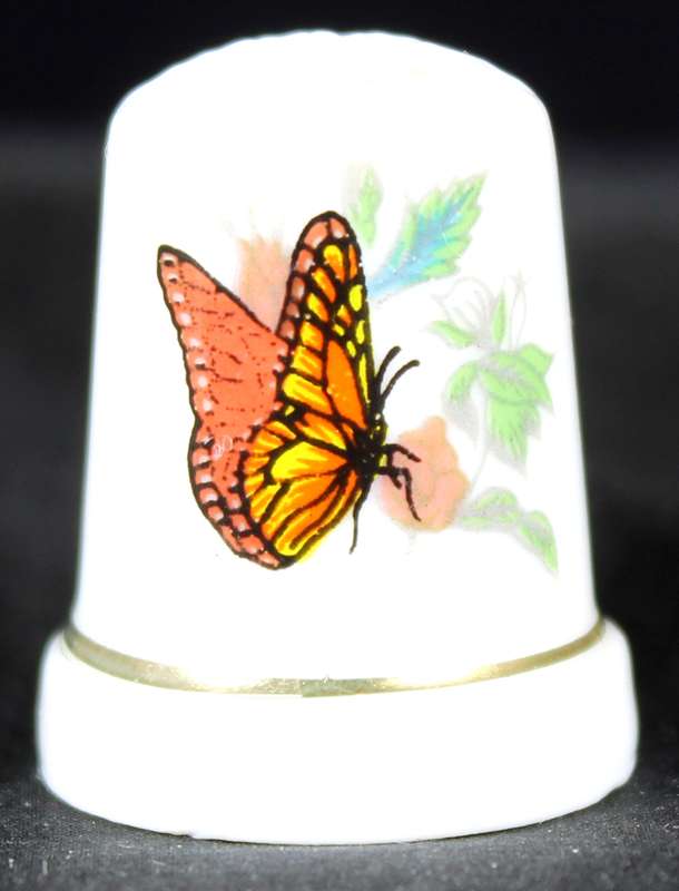 Porcelain Thimble - Butterfly