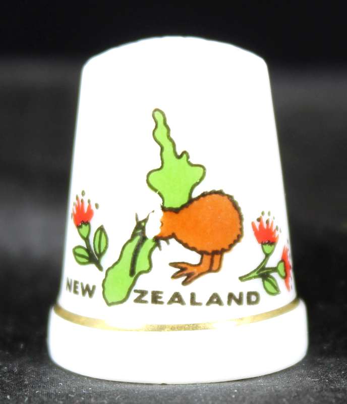Porcelain Thimble - New Zealand