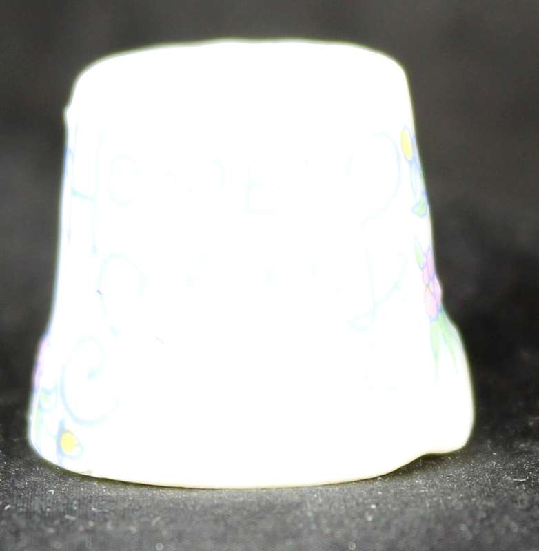Porcelain Thimble - Home Sweet Home