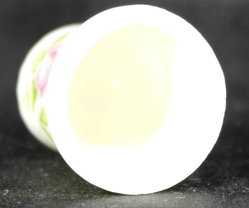 Porcelain Thimble - Pink Rose
