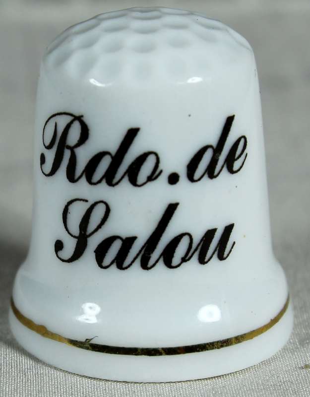 Bone China thimble - Rdo. de Salou