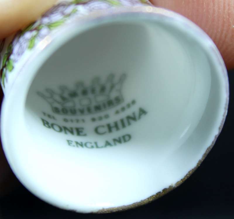 Porcelain Thimble - Lambert - London