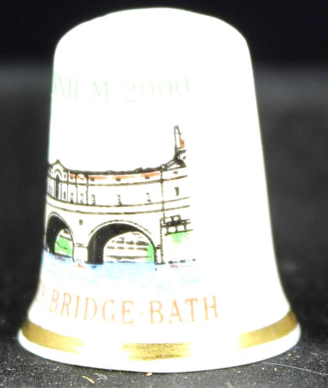 Porcelain Thimble - Millennium Pulteney Bridge