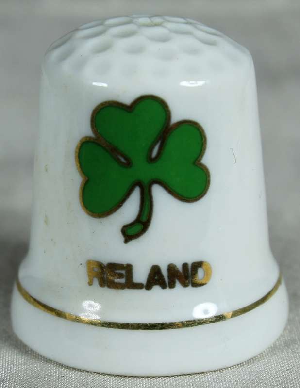 Bone China thimble - Ireland