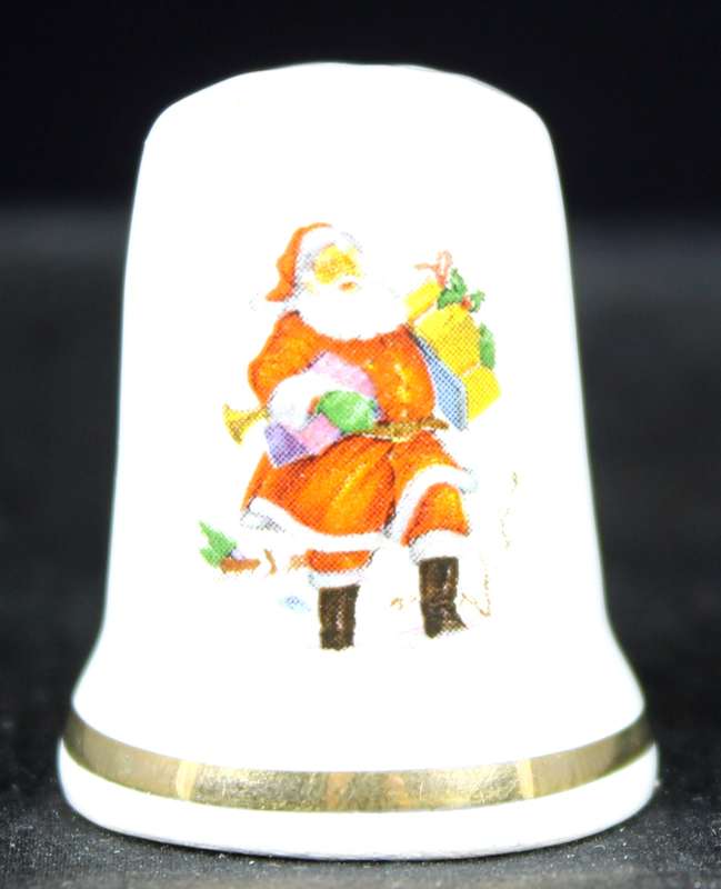 Porcelain Thimble - Santa Clause