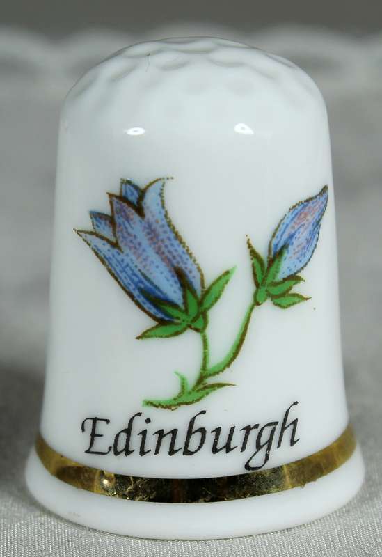 Bone China thimble - Edinburgh