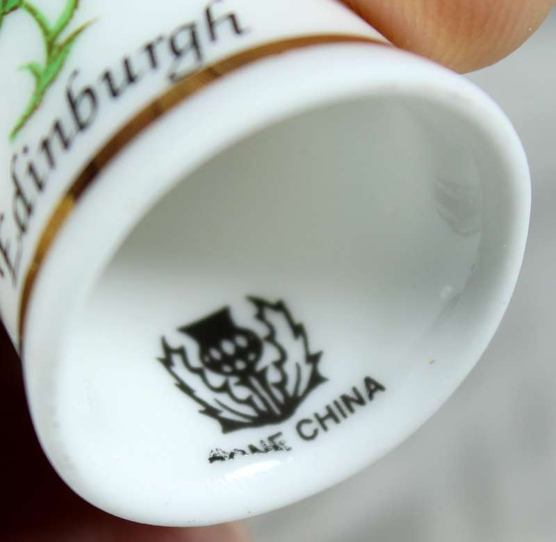 Bone China thimble - Edinburgh