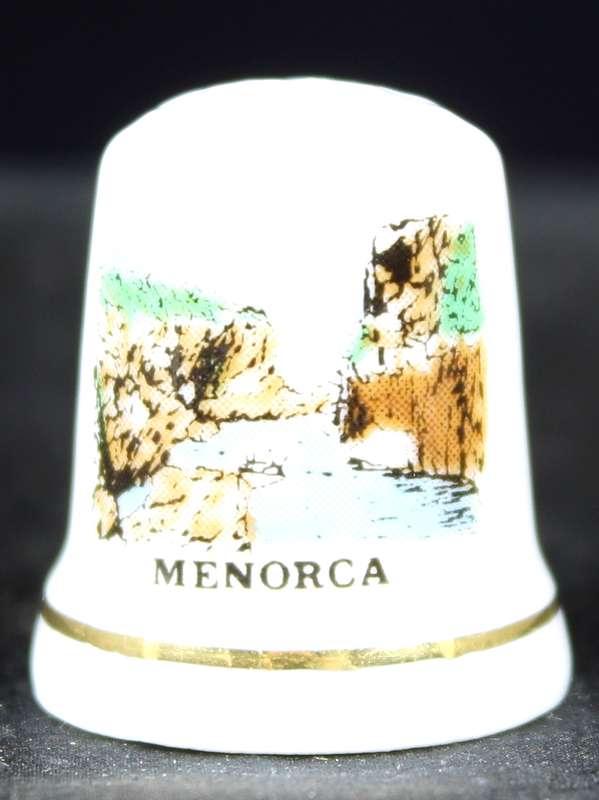 Porcelain Thimble - Menorca