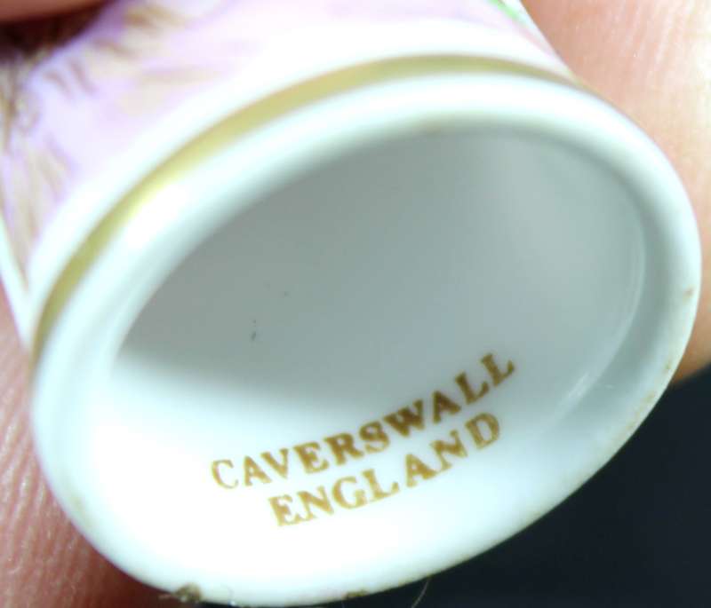 Porcelain Thimble - Caverswall - Thursday's Child