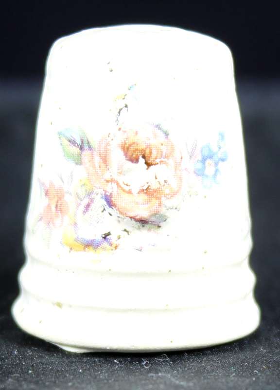 Molded Thimble - Embossed Flower