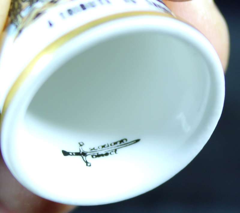 Porcelain Thimble - Falkland Island Liberation