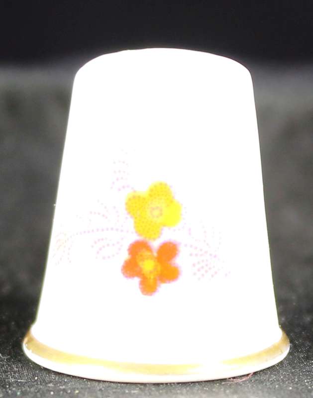 Porcelain Thimble - Spode - Flowers