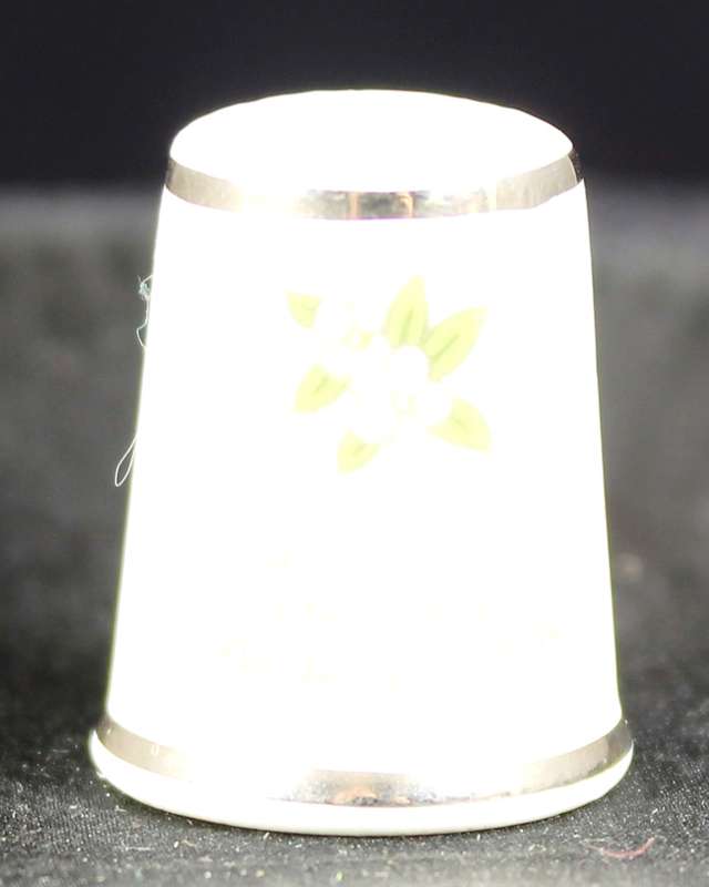 Porcelain Thimble - Royal Worchester - Pair of Doves
