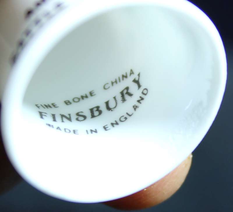 Porcelain Thimble - Finsbury - Fiftieth Anniversary Battle Of Britain