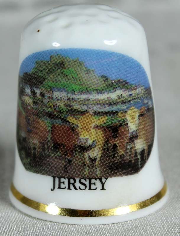 Bone China thimble - Jersey