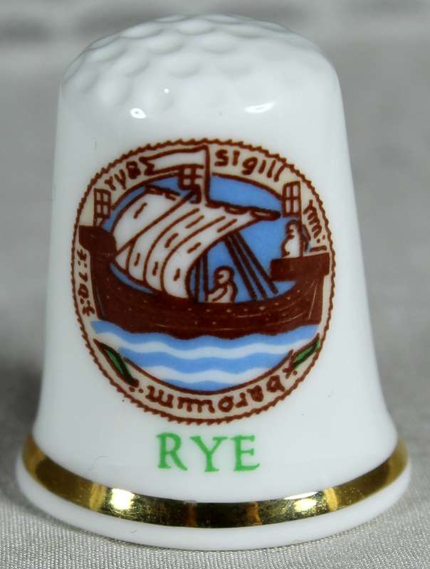 Bone China thimble - Rye