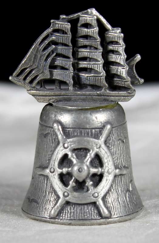 Metal Thimble - Sailboat on Top