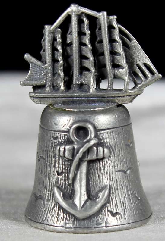 Metal Thimble - Sailboat on Top
