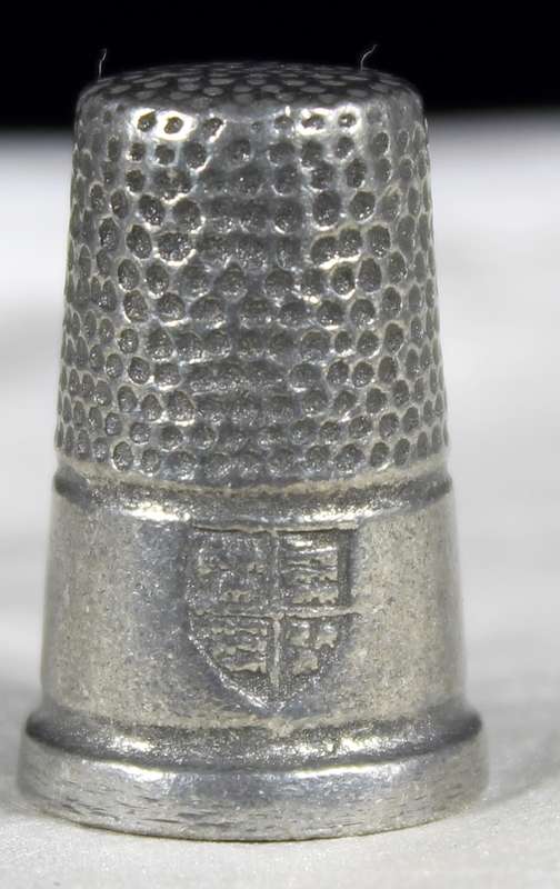 Reproduced Tudor Thimble - Rose and Coat of Arms