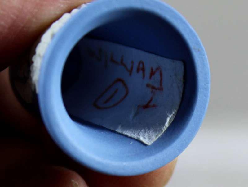Wedgwood Blue Jasperware Thimble - Kings & Queens of England - William I