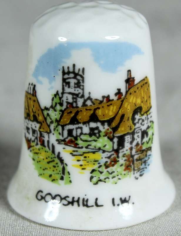 Bone China thimble - Gooshill I.W.