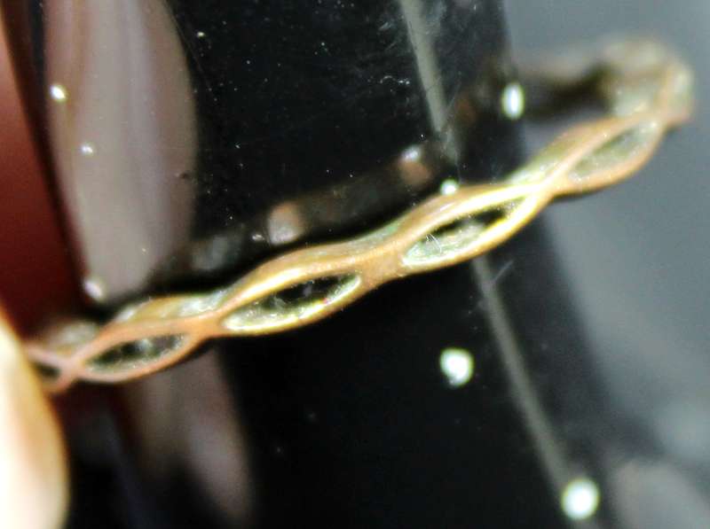 Costume Jewelry - Chain Linked Copper Look Ring