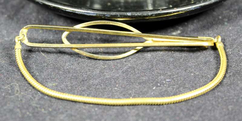 costume jewelry - Stratton gold colored tie clip