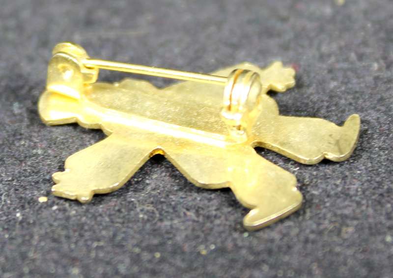 costume jewelry - metal clown brooch with enamel